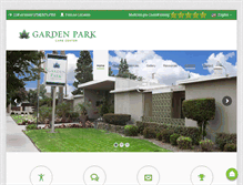 Tablet Screenshot of gardenparkcarecenter.com